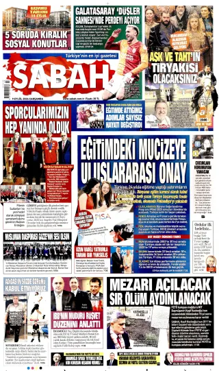 Sabah manşeti