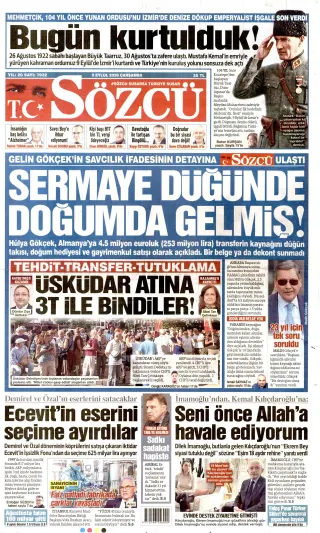 Sözcü manşeti