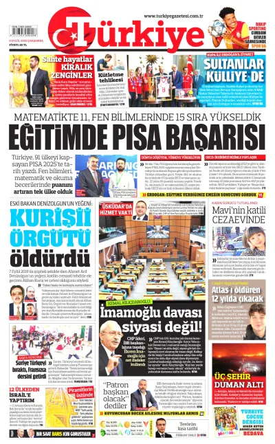 Türkiye manşeti